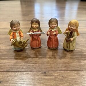 ANRI Toriart Musicians Lot of 4 Hand Painted Figurines Vintage Italy‎ Vtg